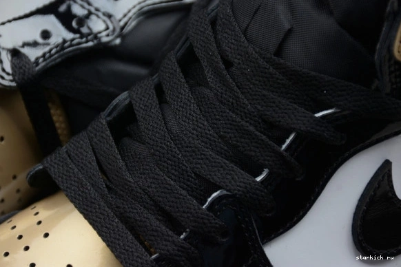 Retro Jordan  007 High Patent 861428 1 NRG 861428-007 Gold Toe 0317